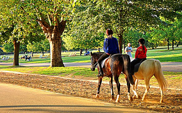 Horse riding in Hyde Park