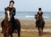 Horse riding on the beach UK