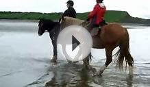 riding in ireland - beach north-west coast